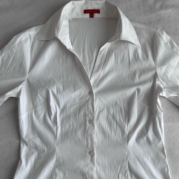 JANE BLUE HALF SLEEVE BLOUSE - Picture 3 of 4